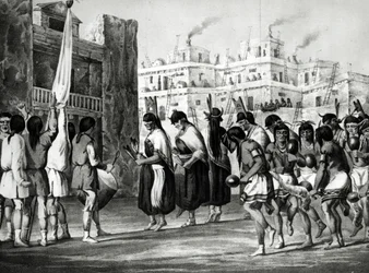 Buffalo Dance i Pueblo de Zuni, New Mexico, fra 