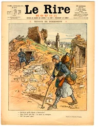 Cover af "" Den røde latter", Satirisk i farver