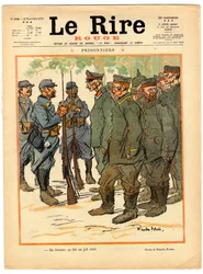 Cover af "" Den røde latter", Satirisk i farver