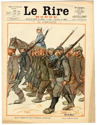 Cover af "" Den røde latter", Satirisk i farver