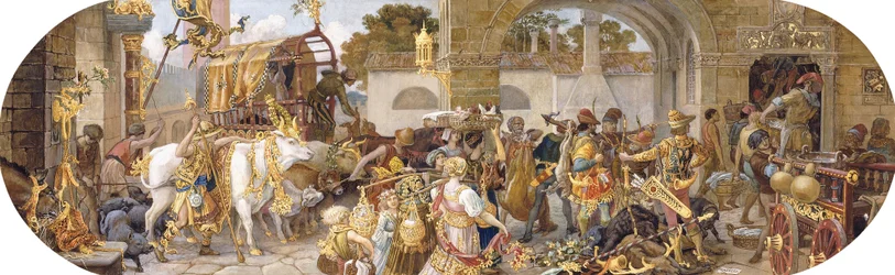 A Florentine Festival: Ankomsten af forsyningerne