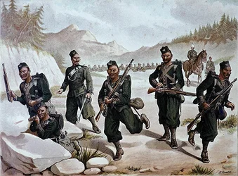 The 3rd Gurkhas Skirmishing, den anglo-indiske hær i 1880