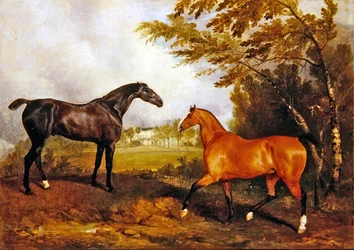 Ridescene (olie på lærred)