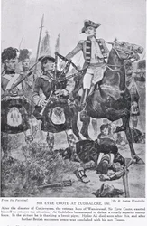 Sir Eyre Coote på Cuddalore, illustration fra 