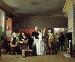 Sømandens bryllup, 1852 (olie på stof)