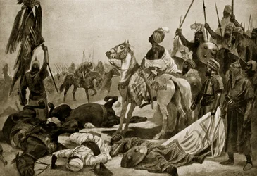Hyder Ali i Conjeveram, 1780, illustration fra 