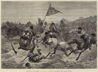 Den afghanske krig, konflikt mellem 1. Punjaub kavaleri og 15. husarer og afghansk kavaleri