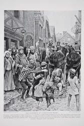 Straffen af en bedragerisk bager, illustration fra «Hutchinson