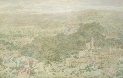 Udsigt over den antikke by Tlos i Lykien, 1883