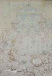 Fantasy i et egyptisk harem, 1865