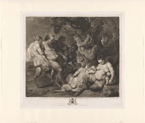 Silenus med en familie af satyrer (Bacchanal)