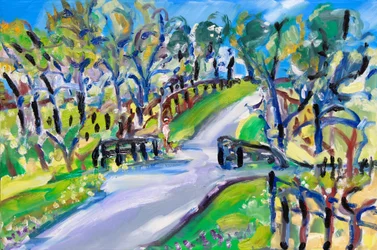 Walking up the Road, 2021 (olie på lærred)