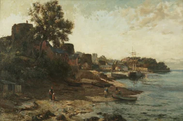 Conway Quay (öljy kankaalle)