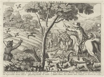 Jacht op patrijsvogels Partridge Hawking (titel på objekt) Jachtpartijen (serietitel) Flere måder at jage, jage og fiske på, ifølge engelsk maner (serietitel)