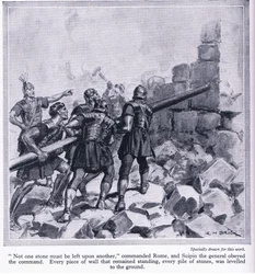 Romernes ødelæggelse af Kartago, ca. 1950