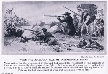 Da den amerikanske uafhængighedskrig begyndte 1775 e.Kr., ca. 1950
