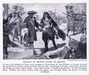 Vilhelm af Oranien kommer til Storbritannien, ca.1950