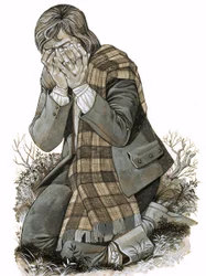 Søn af en hyrdinde, der knælede og græd over det blod, der senere skulle blive udgydt ved Culloden.