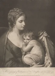 Maria, grevinde af Waldegrave, og hendes datter Lady Elizabeth Laura