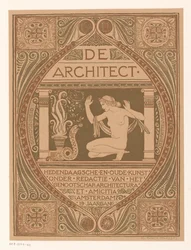 Omslagsdesign for: De Architect, 1911