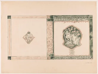 Omslagsdesign til: Wendingen, Træskærerudgave, 1919