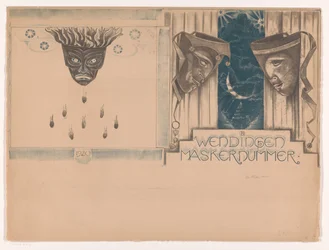 Coverdesign til: Twists, Mask Number, 1920