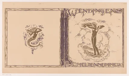 Omslagsdesign for: Wendingen, Skalnummer, 1923
