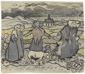 Fiskerkvinder i klitterne