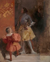 A Knight and Page (fra Johann Wolfgang von Goethes "Götz von Berlichingen")