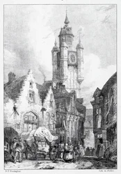 Bergues: Markedstårnet, 1824.