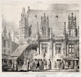 Rouen: Indgang til Salle des Pas Perdus, Justitspaladset