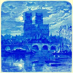 Cathedral of Notre Dame, illustration fra 