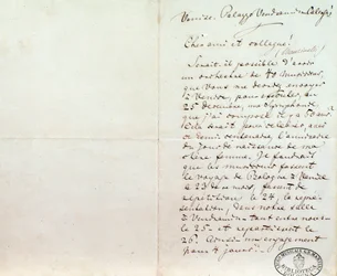 Håndskrevet brev fra Richard Wagner til Luigi Mancinelli, 10. december