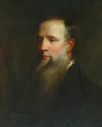 Den afdøde Francis Waller (olie på lærred)