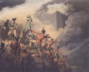 Badajoz, 6. april 1812, fra "The Victories of the Duke of Wellington", graveret af T. Fielding, udgivet af T. Fielding. 1819 (se 115640)