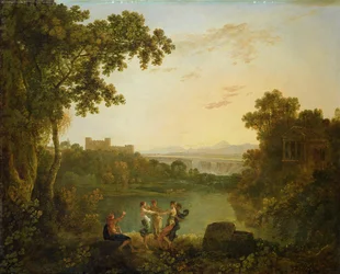 Apollo og årstiderne (olie på lærred)