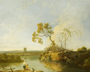 Backwater of the Severn (olie på lærred)