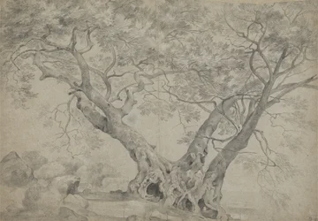 Arbra Sacra ved bredden af Nemisøen, ca. 1754-56