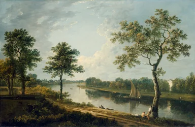 Themsen nær Marble Hill ca. 1762 (olie på lærred)