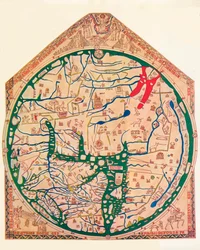 Hereford Mappa Mundi, ca. 1285, 1912