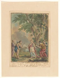 Telemachus og Mentor ankommer til nymfen Calypso Telemachus-serien (serietitel)