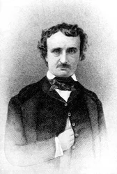 Edgar Allan Poe, forfatter til Fortællinger om mystik og fantasi, 1923.