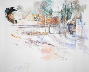 Gate, 2024 (akvarel)