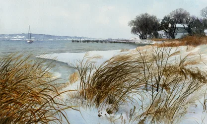 Winter Sail, 2008 (akvarel på papir)