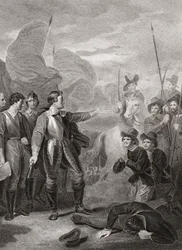 Oliver Cromwell undertrykker Burford-mytteriet. (Print)