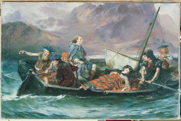 Under the Wandering of Charles Edward Stuart (olie på lærred)