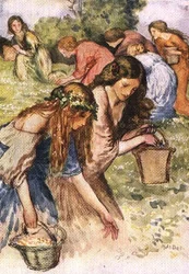 Der er en eng ved floden, en flok nymfer jeg tilfældigvis så, fra Palgrave