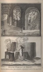 Fremstilling af glas. Fra Encyclopédie af Denis Diderot og Jean Le Rond dAlembert, 1751-1765.