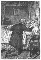Scene fra Scenes of Clerical Life af George Eliot, 1883