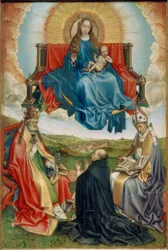 Madonna i herlighed med donorer og St. Peter og Augustin